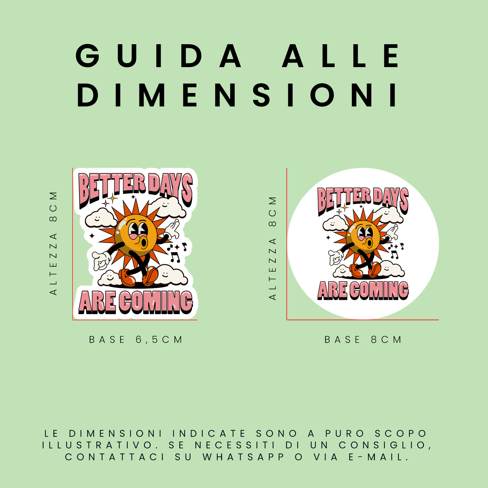 Custom Sticker Size Guide