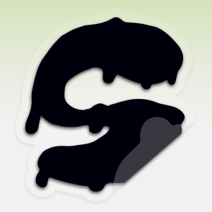 Custom transparent sticker applied to a smooth surface