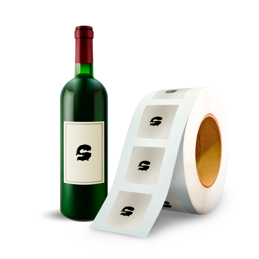 StickyAttack personalized adhesive labels supplied on a roll