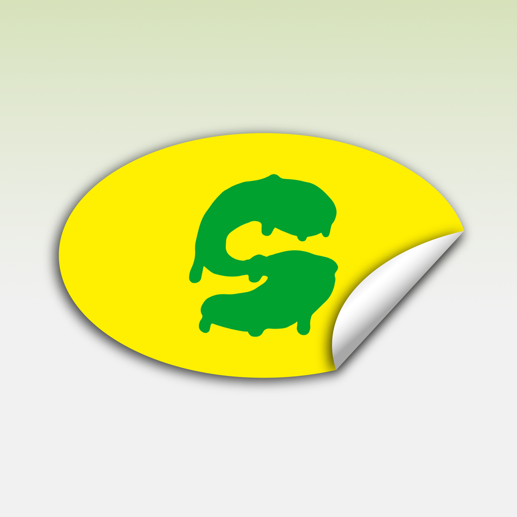 StickyAttack Personalized Oval Stickers