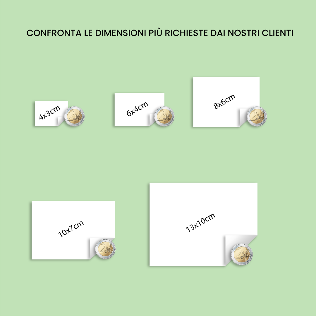 Custom rectangular sticker sizes