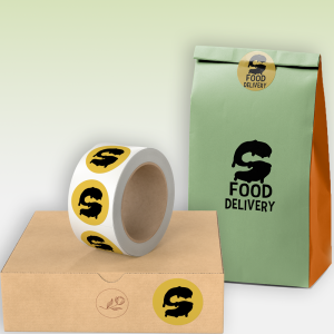 StickyAttack custom packaging seal labels for e-commerce parcels