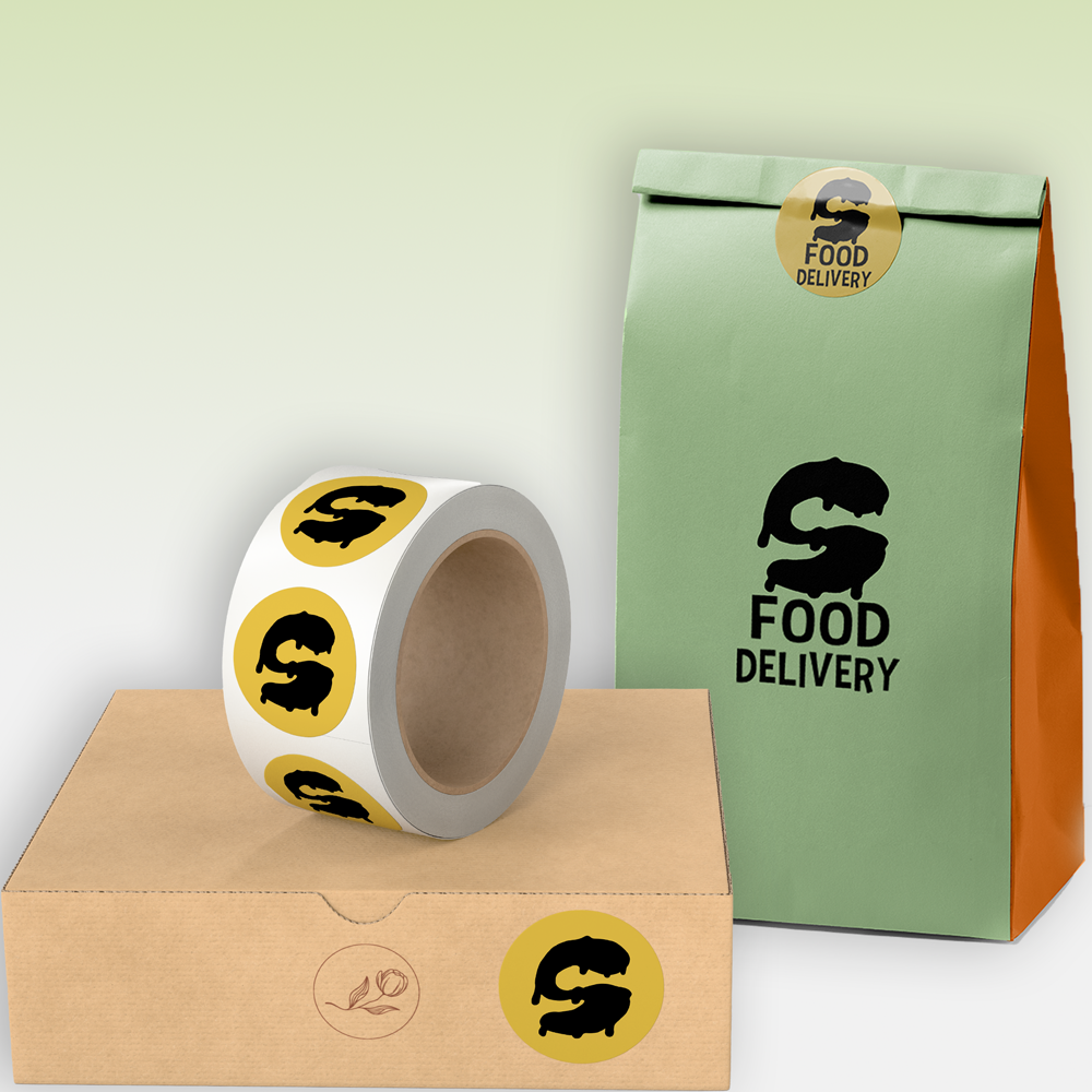 StickyAttack custom packaging seal labels for e-commerce parcels