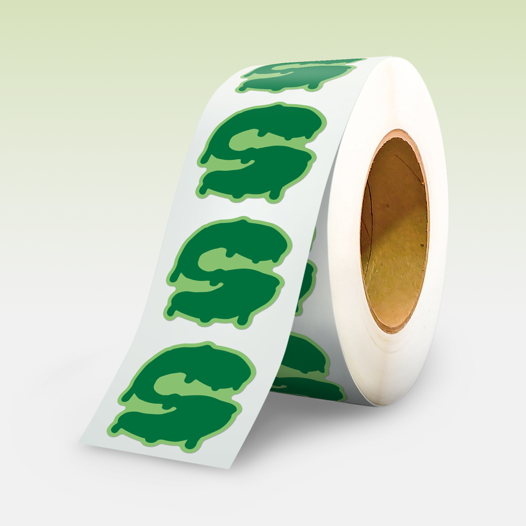 StickyAttack custom die-cut labels