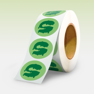 Personalized round adhesive labels for StickyAttack products