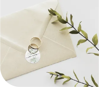 Custom labels for weddings