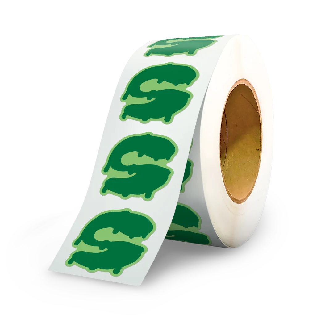 Die-cut custom adhesive labels