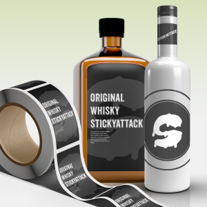StickyAttack personalized labels for liqueurs and limoncello