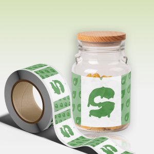 StickyAttack custom labels for glass jars and containers