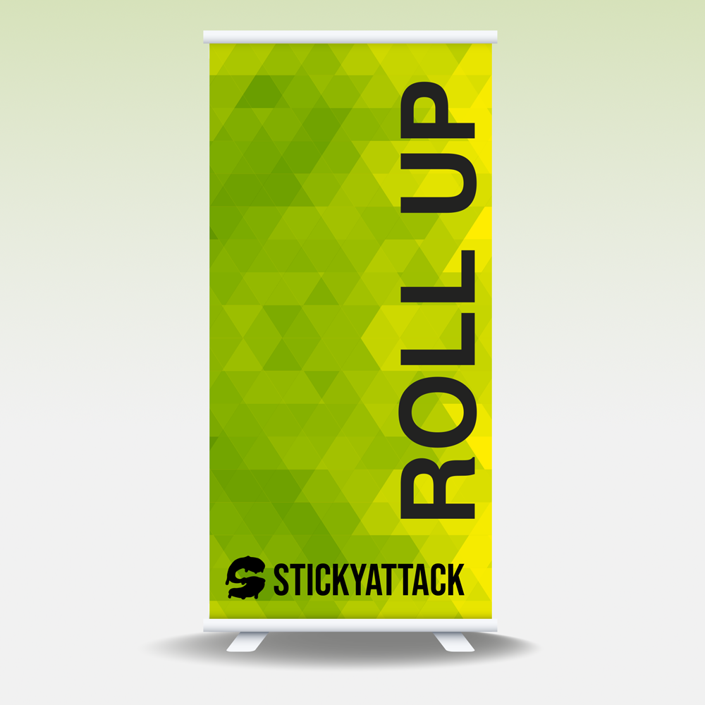 Customized roll up advertising display for trade fairs and events